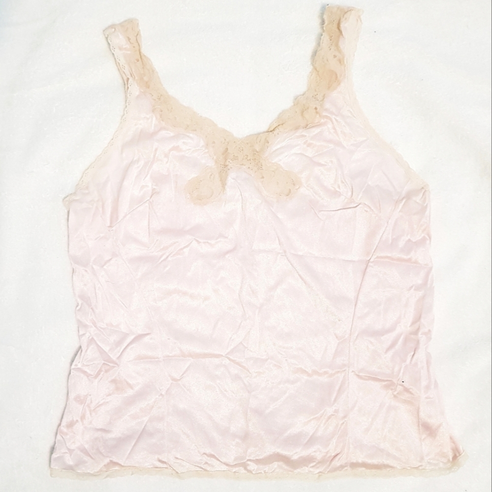 Vintage Lace lingerie light pink camisole